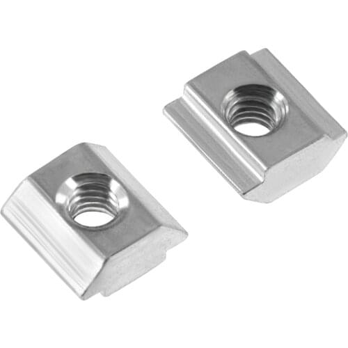 Twotrees 20pcs/lot 2020 M3 M4 M5 M6 T Block Square nuts T-Track Sliding Hammer Nut for Fastener Aluminum Profile