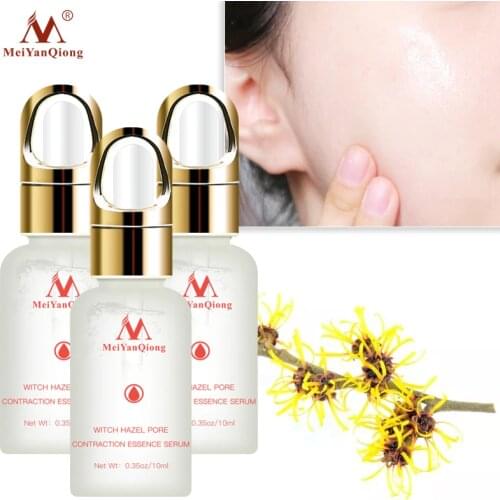 3pcs/lot witch hazel pore shrinking essence effectively cleans pores exfoliating to replenish skin moisture shrink pores 10ml