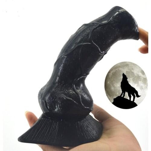 FAAK Simulation Skin Animal Giant Root Dog Wolf Best Selling Huge Super Thick Super Long Anal Plug Penis