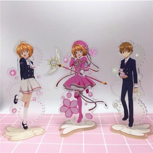 Anime Cardcaptor Sakura Acrylic Stand Model Toys Sakura Action Figure Pendant toy double-side gift