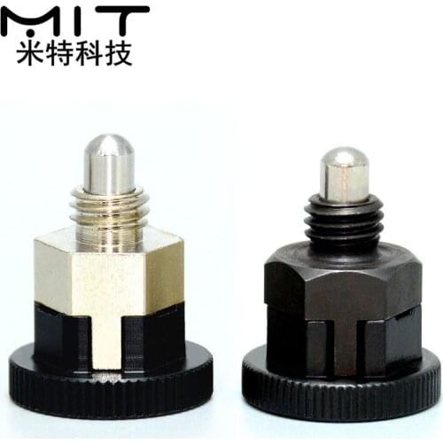 Mini Indexing plunger M8 Self-locking Knob Plunger Fixed Position Dowel Spring Indexing Pin Locking Spring Screw