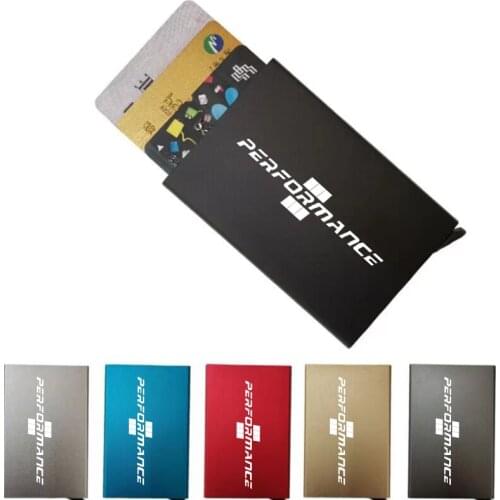 For BMW M Emblem F30 E60 E53 E30 E92 E87 E46 E36 E34 F10 RFID Anti-theft Smart Holder Thin ID Card Holder Metal Bank Credit Card