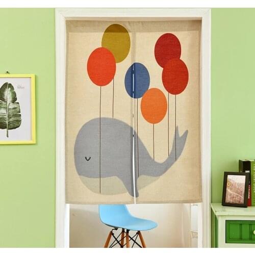 Cute Goldfish Wild Cat Cat Penguin Parrot Cartoon Cattern Iinen Tapestry Childrens Study Bedroom Home Curtain Door