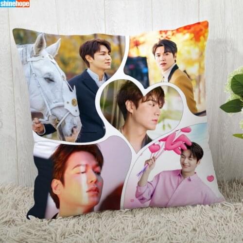 Custom Pillow Cases Lee Min Ho Square Pillowcase Movie Star Zippered Pillow Cover 40X40cm,45X45cm(One Side)