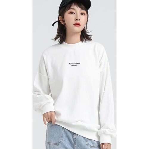 Jvzkass 2019 new top loose student wild pullover sweat female casual sports round neck long sleeve sweatshirt Z311