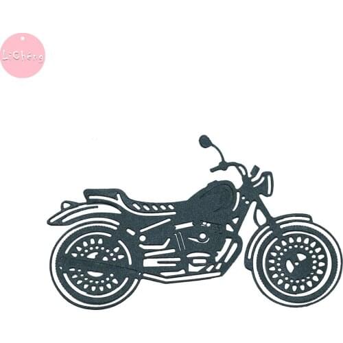 Cool Motorcycle Slimline Card Metal cutting Dies Scrapbooking Album Paper Cards Making Crafts Embossing Folders Clear Stamps