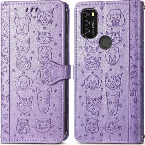 Cartoon Cute Flip Leather Wallet Phone Bag Case for Blackview A70 A 70 A90 A 90 Full Body Cover Protective Cover Funda