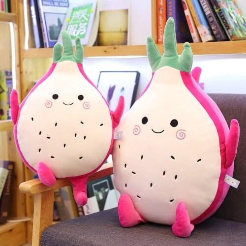 45/65/85cm Soft Pitaya Toys Cute Plants Food Stuffed Fruit Pillow Dolls Big Sofa Cushion Plush Pitaya Fruit Plush Toys for Kids