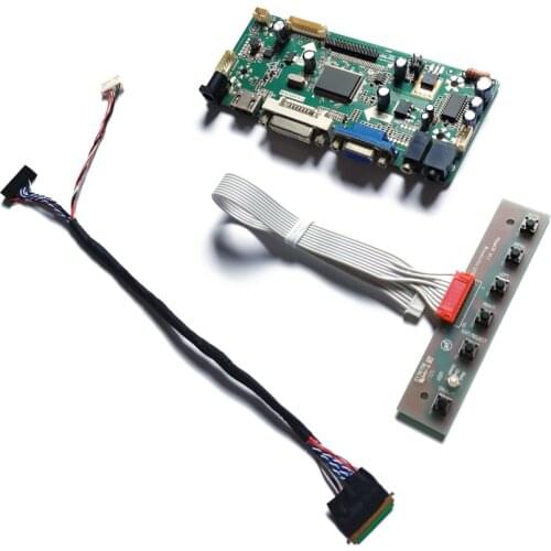 For HV121WX5/HX121WX1/B121EW09 LVDS 1280*800 40-Pin screen VGA+DVI LED 60Hz M.NT68676 display controller board DIY kit