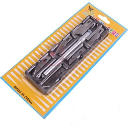 2 set DIY Craft 7 in1 Precision Knife Carving Chisel Kit Wood Carving Tools Set Engraving Tools for iphone Samsung