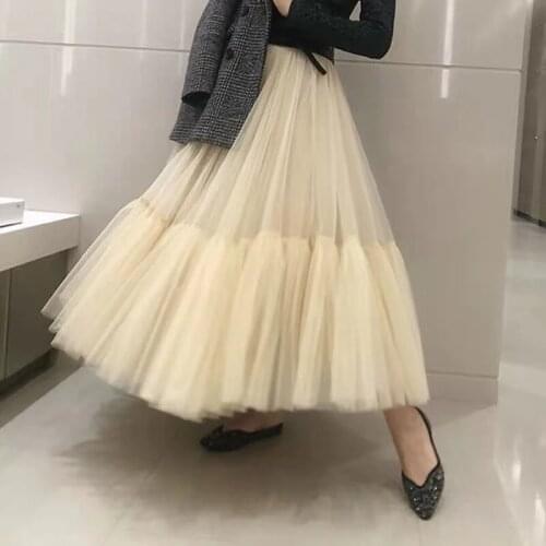 WholeSale 4 Layers 90cm Womens Fashion Skirt Tulle Skirt Mesh TUtu Skirt Bride Party Skirts