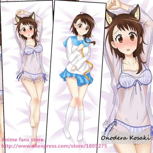 Lovely Japanese Anime Pillowcase Nisekoi Onodera Kosaki Sexy ears decorative Hugging Body Pillow Case bedding