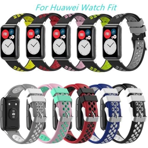 Newest Silicone Strap For Huawei Watch Fit Sport Wrist Band Smart Bracelet Replacement Soft Straps For Huawei Fit Watch Correa
