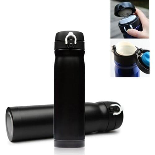 ROSWHEEL Cycling Water Bottle Outdoor Sport Mtb Bike Stainless Steel Bycicle Water Bottle 500ML Hiking Running Vacuum Flask