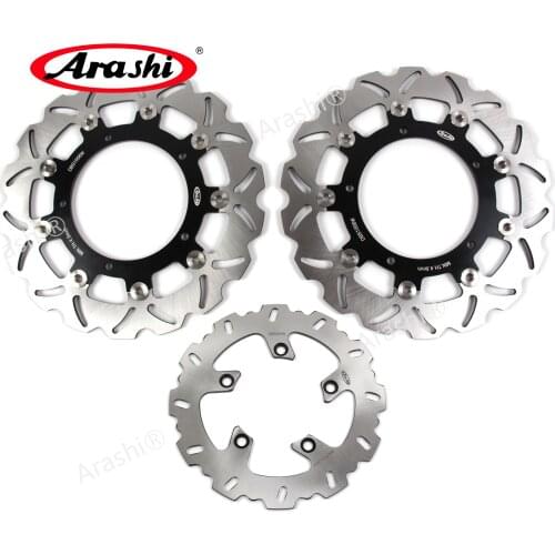 Arashi 1 Set For YAMAHA FZ6 600 2004 2005 2006 2007 2008 CNC Floating Front Rear Brake Disc Brake Rotors Accessories FZ 6 600cc