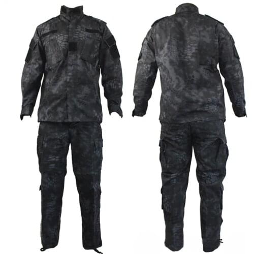 Python Black Tactical Suits Hunting Clothes For Men Military Uniform Outdoor Sports Camouflage Airsoft Combat Jacket And Pants