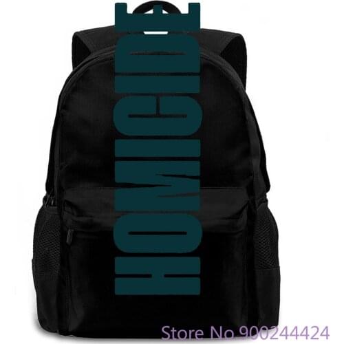 HOMICIDE Logic ft. Eminem - Printed Style Male Harajuku Fitness Brand Cartoon women men backpack laptop travel school adult