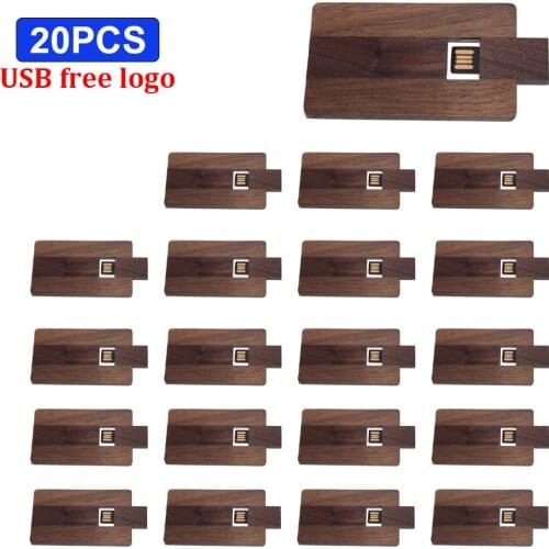 20pcs/lot free logo Usb flash drives flash memory card usb 64gb 32gb 8gb 4gb 16gb 128gb flash wooden menory stick U disk gift