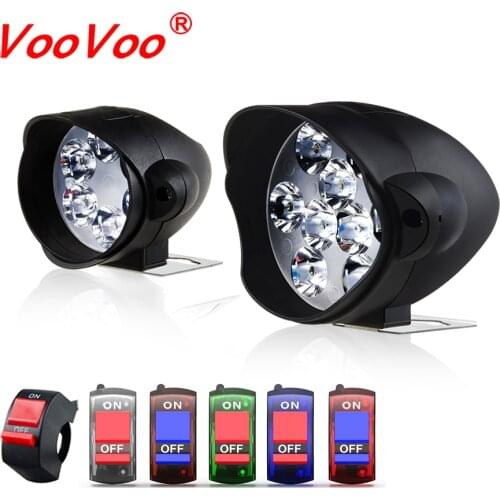VooVoo LED Car Work Headlight 6/9 Leds Motorcycle Off Road Fog DRL Spot Light Spotlight DIY Scooter White White Led Bar Headlamp