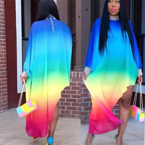 Women Dresses Spring Summer Autumn 2021 New Product Loose Long Sleeve Elegant Fashion Vintage Casual Long Maxi Dress