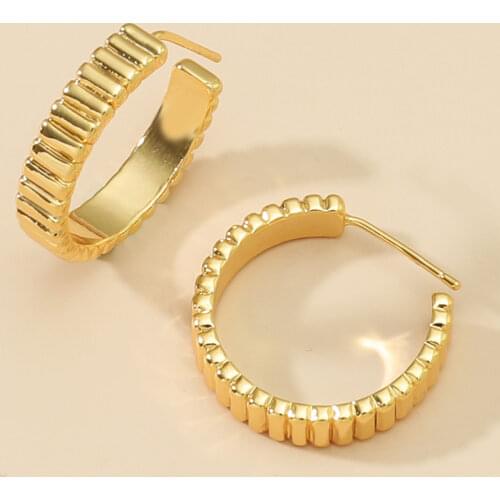 MANGOSKY Fashion 925 Silver Gear Shape Earrings 925 Silver Auricular Needle 1 Pair For Women