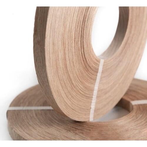 100meters/roller Width:25mm Thickness:0.5mm Natural Wood Veneer Fraxinus veneer Edge Banding Skin