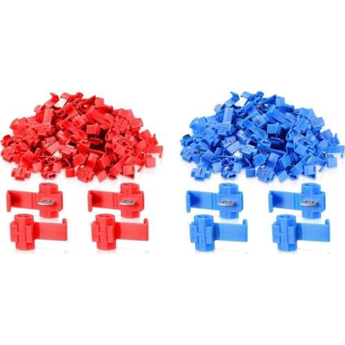 120 Pieces Solderless Splice Snap Electrical Wire Connector for Automobile Industrial Wire Retail