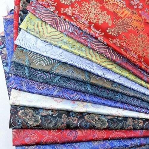 145cm wide woven brocade fabric jacquard silk satin ancient Chinese clothing Dress clothing silk fabric brocade fabric