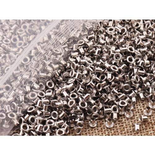 200PCS MINI Silver Eyelets and Grommets,Metal Eyelets Grommets With Eyelets for Tags,sewing Eyelets Tunnels Canvas Eyelets bag E