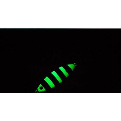 4PCS Deep sea Fishing Glow Stripe Jigging Slow Jig Lure Jigbait spoon baits Hook 60/80/100/120/150g