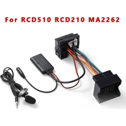 5-12V Bluetooth Cable Adapter For RNS-300/310/315/510 W/ Microphone For RCD-210/310