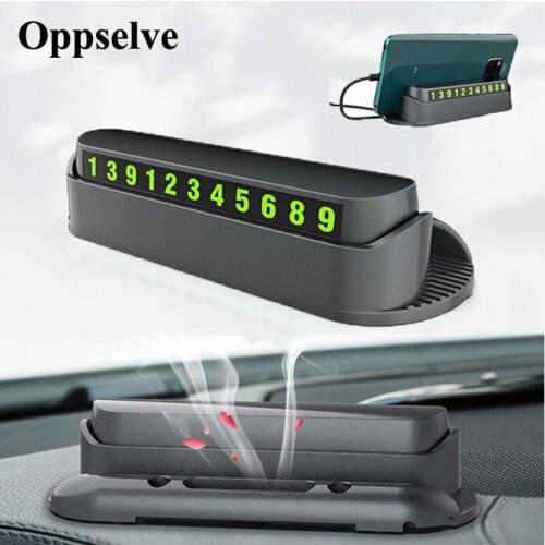 Car Phone Card Holder Car Styling Temporary Parking Card Phone Number Card Plate Car Park Stop Car-styling Automobile Accessory