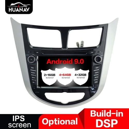 DSP Android 9 Car DVD Player GPS navigation For Hyundai Verna/Accent/Solaris 2011+ auto radio stereo multimedia player head unit