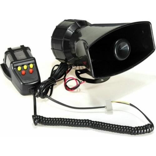 CJB60W 12V 60W car/motorbike warning alarm Amplifier with speaker and microphone, 5 emergeny sounds