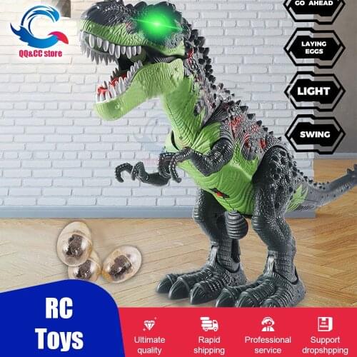 Large Spray Mechanical Dinosaurs Robot Cartoon Electronic Walking Animal Model Children toys With radio control Novelty Gift
