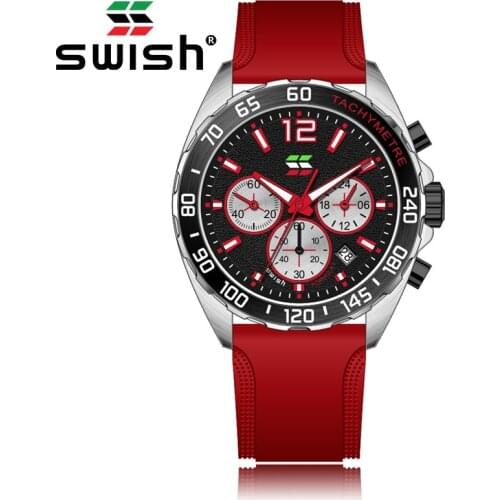 Mens Watches New Fashion Silicone Top Brand Luxury Sports Chronograph Big Dial Quartz Watch Men Relogio Masculino