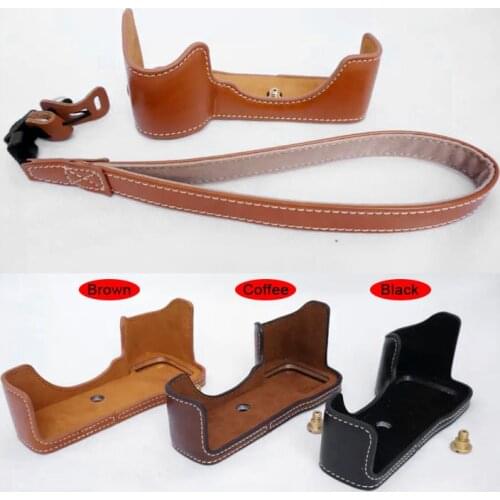 Camera Bag PU Case 1/4 Screw Mount Suitable for Sony A7R II ILCE-7RM2 A7II ILCE-7M2 Body Half Base