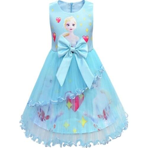 Disney Frozen Costume Girls Dress Christmas Princess Wedding Party Dresses Vestido Children Dress For Teenage Girls