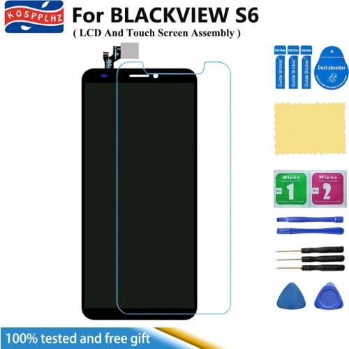 For Blackview S6 LCD Display Touch Screen Digitizer Assembly Replacement For Blackview S6 Mobile Phone Accessorise +Tools + Film