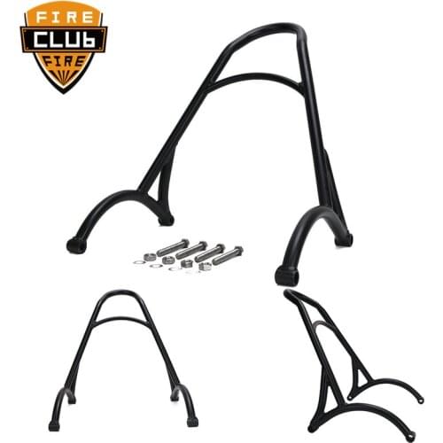 For Harley Breakout CVO FXSB FXSBSE 2013-2017 Motorcycle Passenger Back Rest Holder Black Short Sissy Bar Backrest