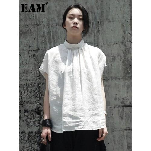 Женские льняные рубашки EAM China At AliExpress