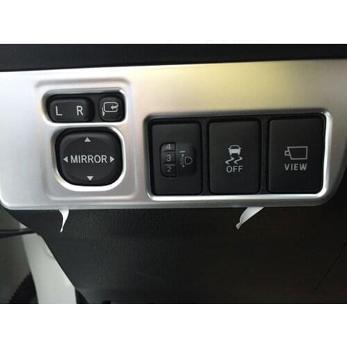 For Toyota RAV4 2016 ABS Chrome Head Light Switch Control Trim Cover Head Lamp Control Frame Stickers Auto Accessories