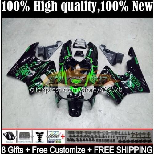 Body For HONDA CBR900RR CBR 893RR 1989 1990 1991 1992 1993 30CL.13 CBR900 CBR893 RR CBR893RR 89 90 91 92 93 Fairing Green black