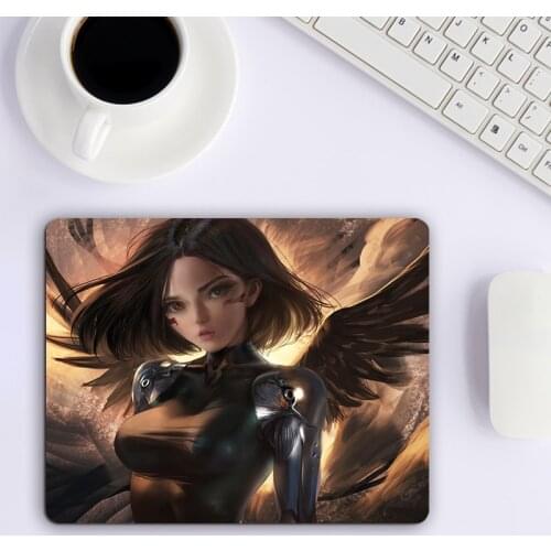 Small Size Rubbe Mouse Pad Battle Angel Alita Mouse Mat Gaming PC Gamer Computer Desktop Pad Computer Laptop Mousepad Games