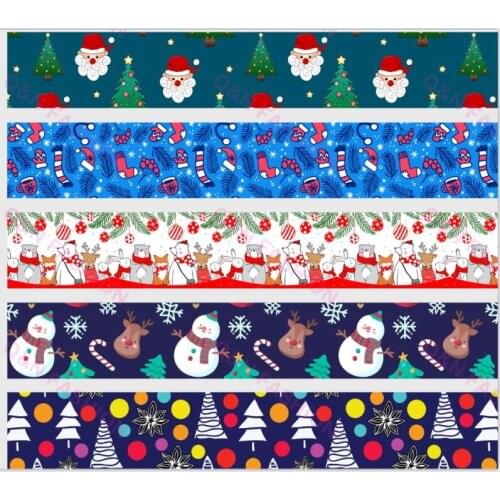 Q&N ribbon 50Yards 16mm 22mm 25mm 38mm 75mm Christams Grosgrain/FOE Ribbons for DIY Bow Craft Wedding Christmas Party Decoration