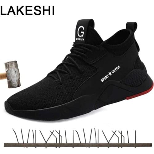 Summer Breathable Work Safety Shoes Men Sneakers Outdoor Steel Toe Shoes Tactical Military Boots Anti-smashing Work Safety Boot