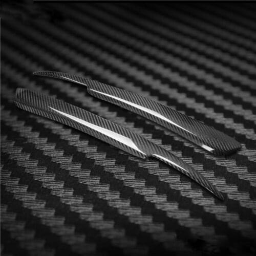 Carbon Fiber Headlight Cover Eyebrows Eyelid Trim Sticker For Audi A4 B6 2002-05