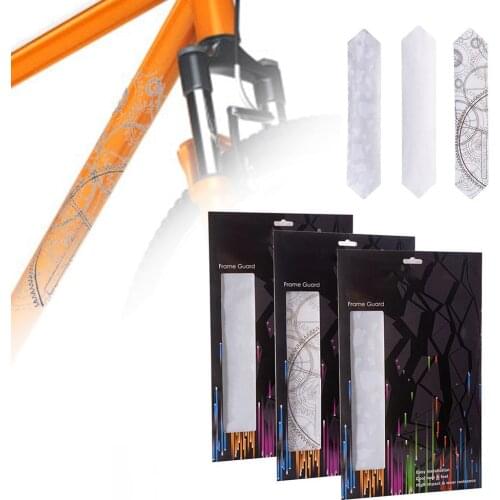 Bicycle Frame Protection Stickers 3D Scratch Resistant Best Removable Glue For MTB Road Bike Push Guard Frame Cover