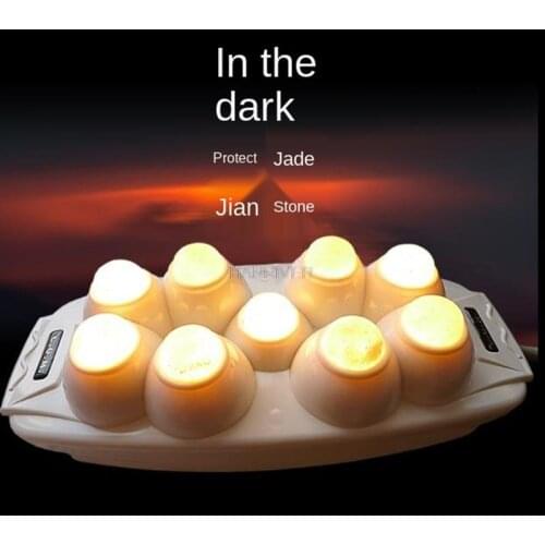 Jade therapy instrument hot moxibustion massage far infrared cervical vertebra health care warm moxibustion exhaust cold nine ba