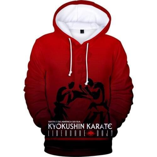 New Arrival Kyokushin 3D Hoodies Men/Women Fashion 3D Print Kyokushin Sweatshirts Harajuku Style Anime Hoodie Mens Pullovers